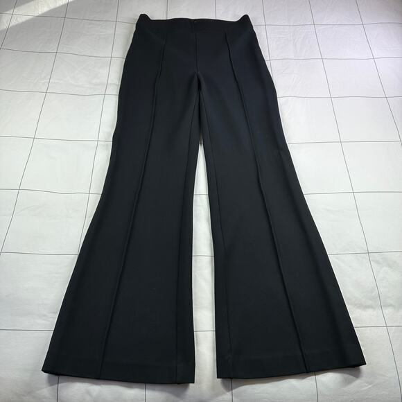 Spanx Pants Womens Medium Petite Black Ponte Flare Targeted Compression Smooth - Picture 2 of 12